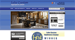 Desktop Screenshot of lakegastonapplianceandbedding.com